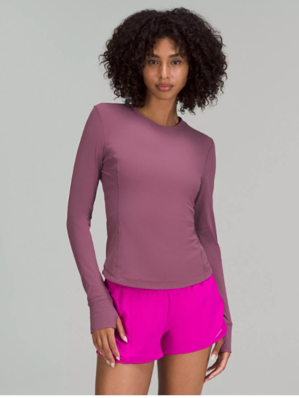 Lululemon Ventilated Mesh-Back Running Long Sleeve Shirt